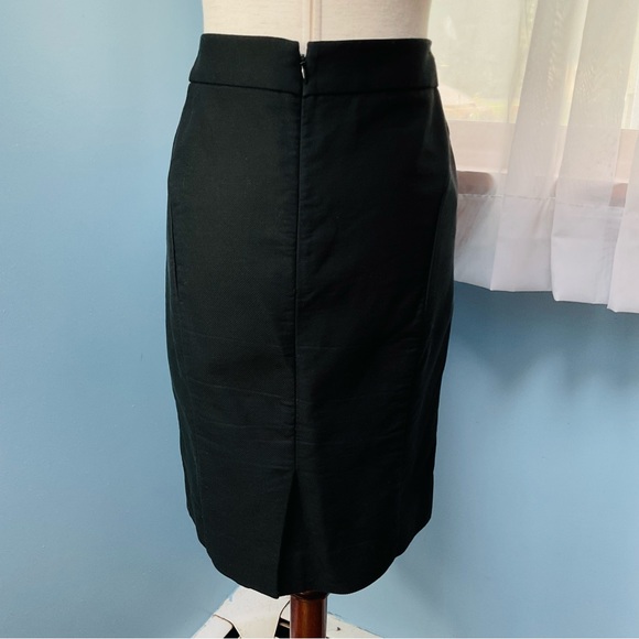 J. Crew Black Cotton The Pencil Skirt - Picture 8 of 8